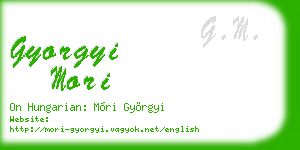 gyorgyi mori business card